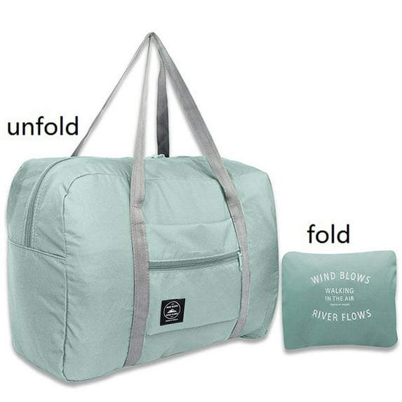 ESULOMP Foldable Travel Duffel Bag, Large Capacity Fashion Travel Duffel Bag for Man Women Bag Lightweight Travel Carry on Luggage Storage Duffel Bag for Sports Gym Vacation Blue