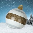 thumbnail image 1 of ESULOMP Giant Christmas PVC Inflatable Ornament 23.6in Outdoor Christmas Ball Giant Christmas Blow Up Ball Xmas Outdoor Outside Holiday Yard Lawn Decor Reusable and Storage Friendly (Merry Christmas), 1 of 4