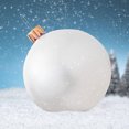 thumbnail image 1 of ESULOMP Giant Christmas PVC Inflatable Ornament 25.7in Outdoor Christmas Ball Giant Christmas Blow Up Ball Xmas Outdoor Outside Holiday Yard Lawn Decor Reusable and Storage Friendly (Merry Christmas), 1 of 4