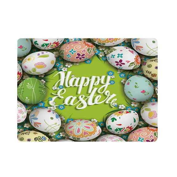 ESULOMP Happy Easter Personalized Mouse Pad Keyboard Pad Writing Pad Desk Pad