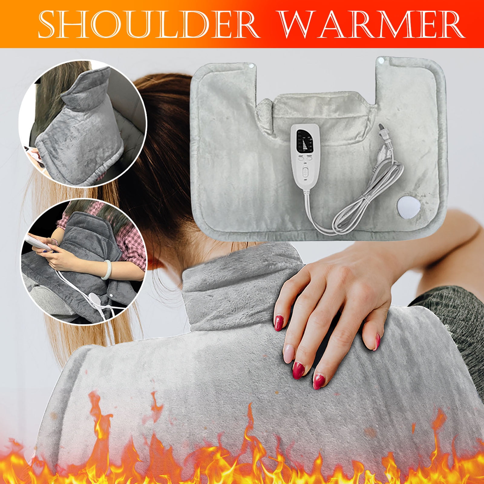 ESULOMP Heated Blanket, 23"X17" Hot Compress To Relieve Shoulder Pain And Heating Shawl