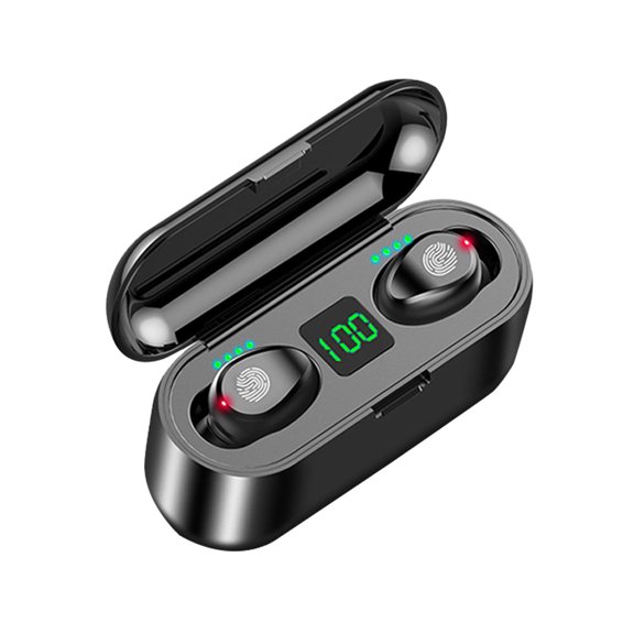 ESULOMP In-ear Earbuds Digital Display Touch-Control Earphones Bluetooth 5.0 Hi-Fi Headphones IPX7