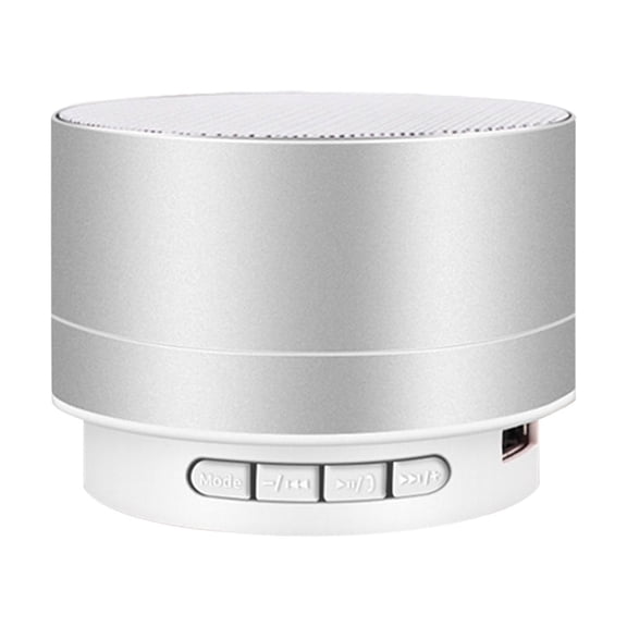 ESULOMP Metal Bluetooth Audio Phone Computer Mini Speaker Led Memory Card Luminous Mini Audio