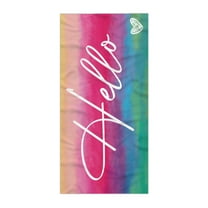 ESULOMP Microfiber Beach Towel Super Lightweight Colorful Bath Towel Sandproof Beach Blanket Multi-Purpose Towel for Travel Swimming Pool 30x60 Inch