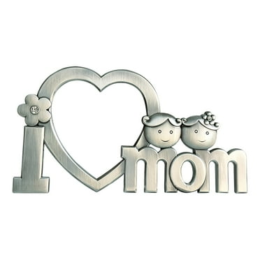 ESULOMP Mom Picture Farme Mom Gifts I Love Mom Heatr-Shaped Photo Frame Mother Day Picture Farme