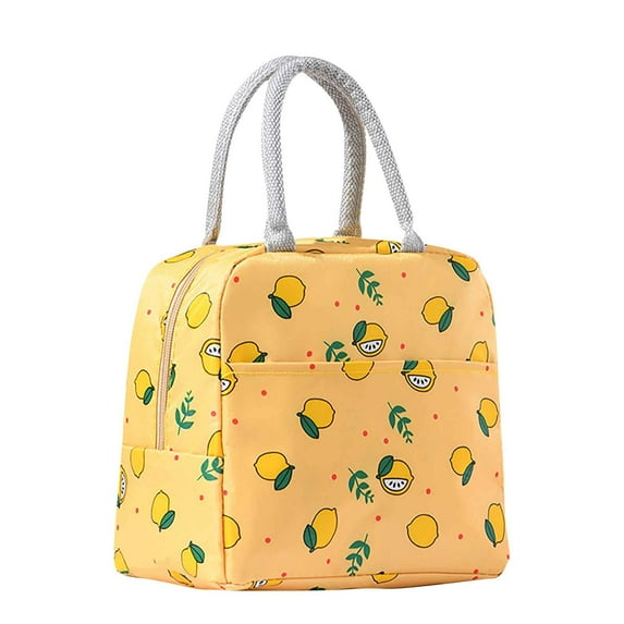 ESULOMP New Cute Oxford Cloth Double-handed Thickened Aluminum Foil Lunch Box Bag Lunch Bag Lunch Bag Insulation Bag Lunch Bag 8.67 x 6.7 x 5.91 inches