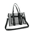 thumbnail image 1 of ESULOMP New Women's Transparent-body Bag Odorless One-shoulder-body Handbag 13.38 x 10.24 x 5.9 inches, 1 of 6
