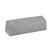 ESULOMP PencIl Case PencIl Pouch Black PencIl Bag Leather Pen Case Small ZIpper Pouch for PencIls, Pens, Markers, Makeups, Change, CoIns 7.87 x 2.36 x 2.36 Inches