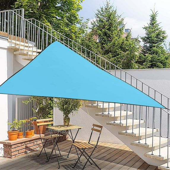 ESULOMP Sun Shade Sail Triangle 13.1FT Waterproof Outdoor Garden Patio Party Sunscreen Awning Canopy 95% UV Block
