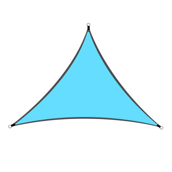 ESULOMP Sun Shade Sail Triangle 13.1FT Waterproof Outdoor Garden Patio Party Sunscreen Awning Canopy 95% UV Block