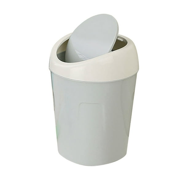 ESULOMP Trumpet Desktops Mini Covered Kitchen Living Room Trash Can 5.2 x 5.2 x 6.14 inches