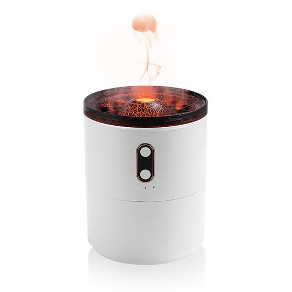 ESULOMP Volcanic Jellyfish Humidifier Flame Aromatherapy Machine Atomization Office Desktop Humidifier Atomization