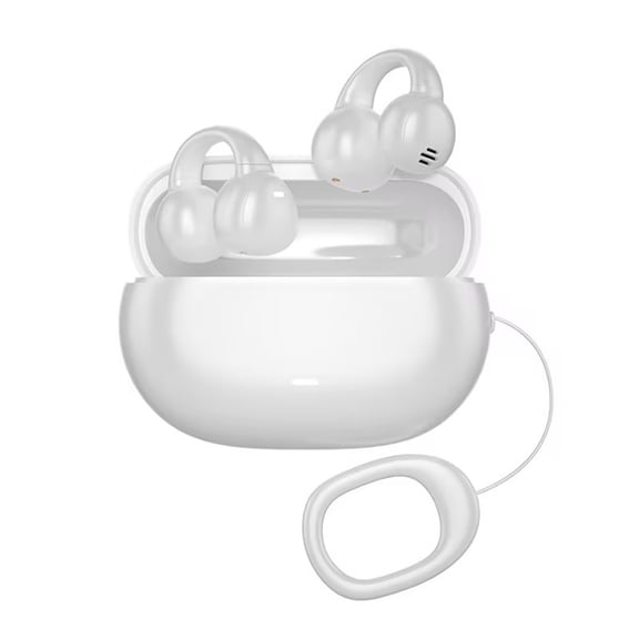 ESULOMP Wireless Bluetooth Earphone Earclip with Built-in Durable Battery for 50 Hours and Long Battery Life IPx6 Sports Wearable Earphones