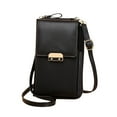 thumbnail image 1 of ESULOMP Women Simply Fashion Bags, Mini Leather Mobile Phone Crossbody Bags Mobile Phone Bag Shoulder Handbag Wallet with Credit Card Slots, 1 of 4