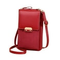thumbnail image 1 of ESULOMP Women Simply Fashion Bags, Mini Leather Mobile Phone Crossbody Bags Mobile Phone Bag Shoulder Handbag Wallet with Credit Card Slots, 1 of 4