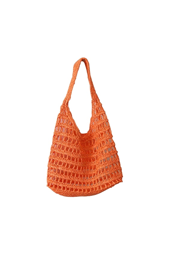 Women Straw Crochet Backpack Flap Drawstring Shoulders Bag Casual Beach Daypack Clutch Bag Straw Purse for Girls Summer Beach Crossbody Handbags