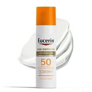 Eucerin Sun Age Defense Face Sunscreen Lotion SPF 50, Hyaluronic Acid, Lightweight, 2.5 fl oz