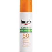 Eucerin Sun Clear Skin Face Sunscreen Lotion SPF 50 with Oil-Absorbing Minerals, 2.5 fl oz
