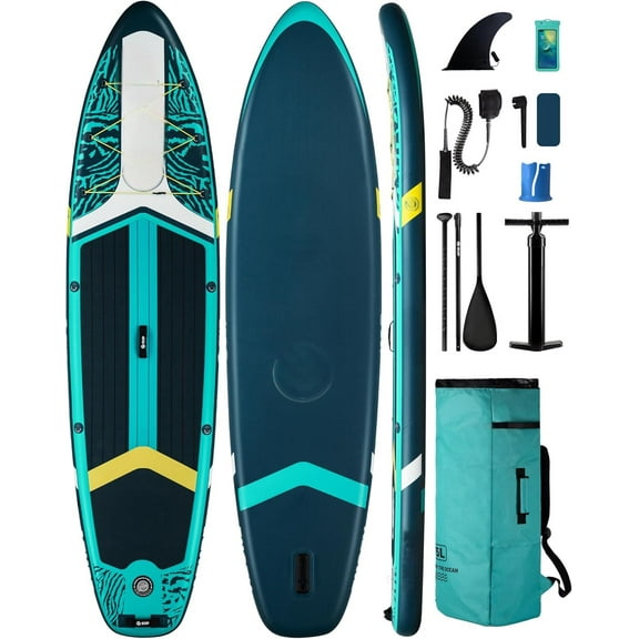ESUP Inflatable Stand Up Paddle Board with Cup seat 33"/35" Wide Durable SUP, 11'/11'6" Stable Inflatable Paddle Boards for Adults & Youth of All Skill Levels