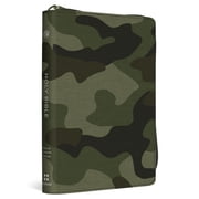 ESV Compact Bible Canvas with Zipper, Camo Design Hardcover