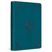 ESV Compact Bible Trutone, Deep Teal, Fleur-De-Lis Design, Hardcover