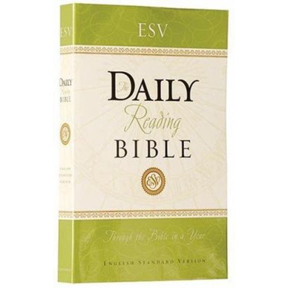 Pre-Owned ESV Daily Reading Bible, Black Letter Text by Anonymous (Paperback)