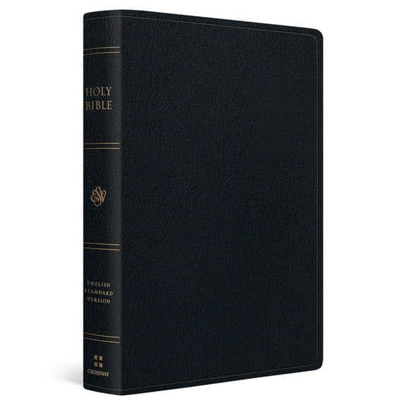 ESV Giant Print Bible, Red Letter (Genuine Leather, Black), (Hardcover)