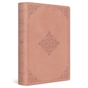 ESV Giant Print Bible, Red Letter Trutone, Blush Rose, Fleur-De-Lis Design, Hardcover