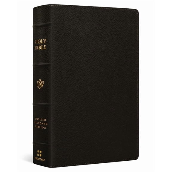 ESV Giant Print Personal Size Bible, Red Letter (Buffalo Leather, Deep Brown), (Hardcover)