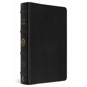 ESV Heirloom Bible, Gloria Dei Single Column Edition Goatskin, Black, Full Yapp, Hardcover