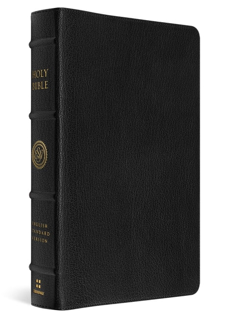ESV Heirloom Bible, Scriptura Sacra: 25th Anniversary Personal Size Reference Edition (Goatskin, Black, Full Yapp), (Hardcover)