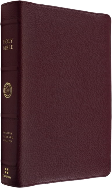 ESV Heirloom Bible, Veritas: Single Column Edition (Calfskin, Bordeaux, Full Yapp), (Hardcover)