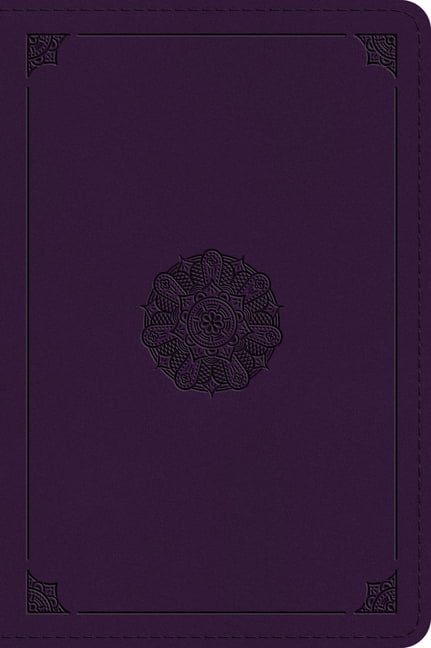 ESV Large Print Bible (Trutone, Lavender, Emblem Design), (Hardcover)