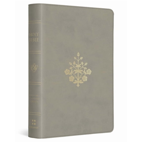 ESV Large Print Compact Bible, Red Letter (Trutone, Stone, Branch Design), (Hardcover)