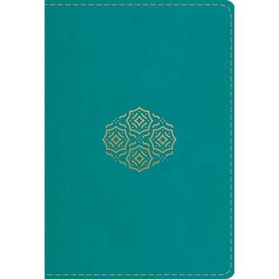Pre-Owned ESV Large Print Compact Bible (Trutone, Teal, Bouquet Design) (Imitation Leather) 1433556030 9781433556036