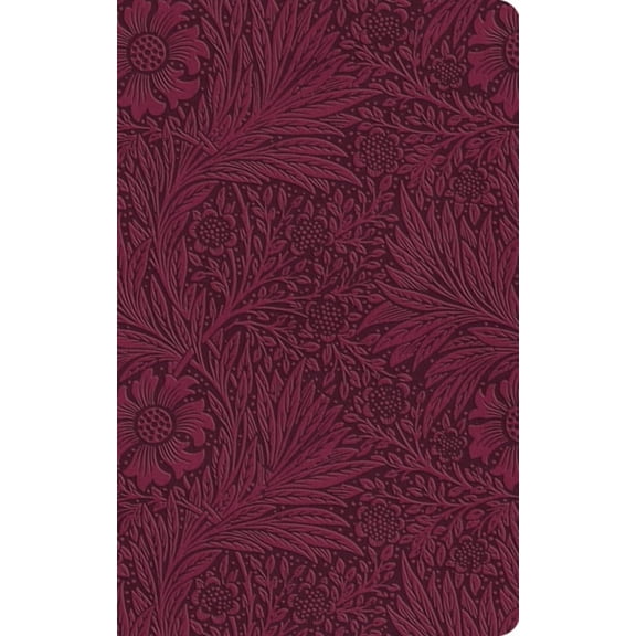 ESV Large Print Value Thinline Bible (Trutone, Raspberry, Floral Design), (Hardcover)