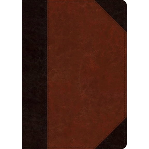ESV Large Print Wide Margin Bible (Trutone, Brown/Cordovan, Portfolio Design) (Large Print) (Hardcover)