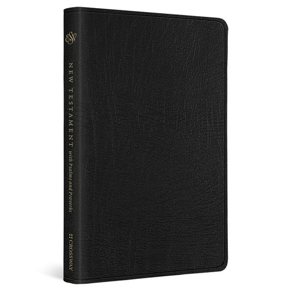 ESV New Testament with Psalms and Proverbs (Genuine Leather, Black), (Hardcover)
