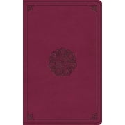 ESV Premium Gift Bible Trutone, Raspberry, Emblem Design, Hardcover