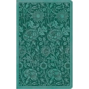 ESV Premium Gift Bible Trutone, Teal, Floral Design Hardcover