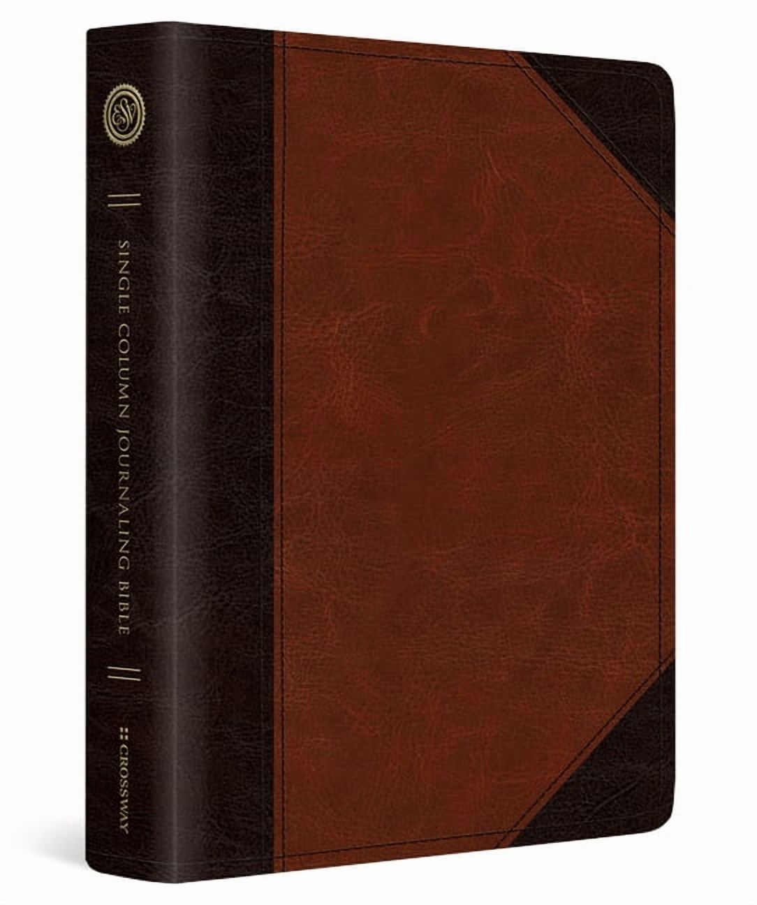 ESV Single Column Journaling Bible (Trutone, Brown/Cordovan, Portfolio Design), (Hardcover)