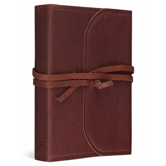 ESV Student Study Bible (Natural Leather, Brown, Flap with Strap) (Hardcover)