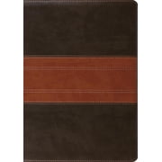 ESV Study Bible, Large Print Trutone, Forest/Tan, Trail Design, Hardcover