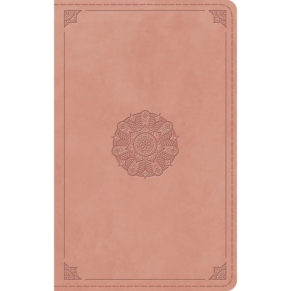 BI-ESV THINLINE BLUSH ROSE EMBLEM THUMB INDEX FAUX