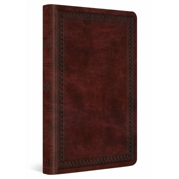 ESV Thinline Bible, Red Letter (Trutone, Mahogany, Border Design), (Hardcover)