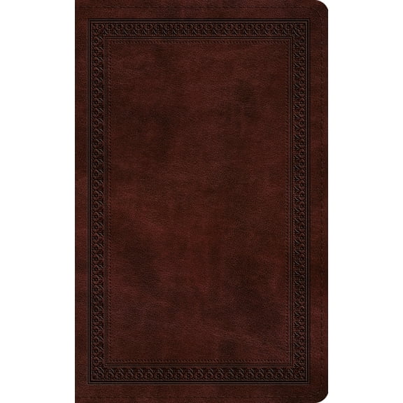 ESV Thinline Bible, Red Letter (Trutone, Mahogany, Border Design), (Hardcover)