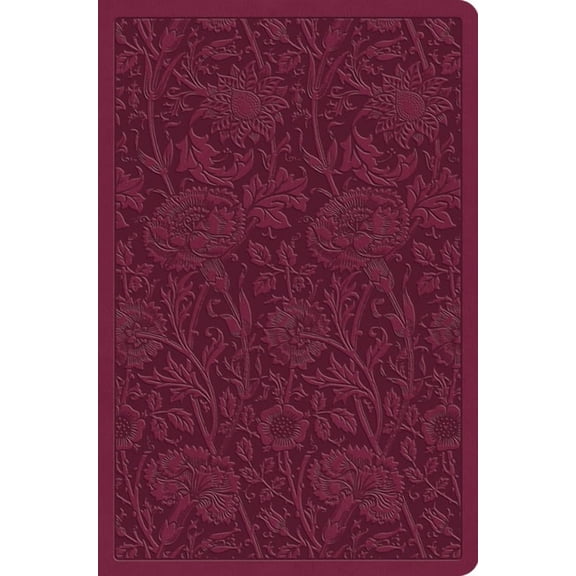 ESV Value Compact Bible (Trutone, Raspberry, Floral Design), (Hardcover)