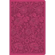 ESV Value Compact Bible Trutone, Raspberry, Floral Design, Hardcover