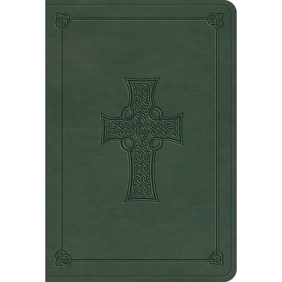 ESV Large Print Value Compact Bible (Trutone, Quiet Forest, Celtic Cross Design), (Hardcover)
