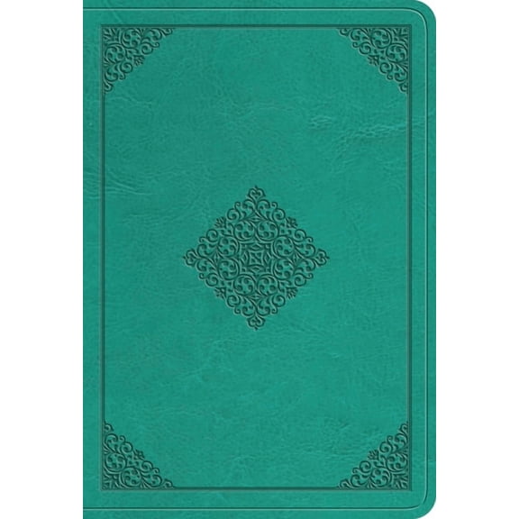 ESV Value Large Print Compact Bible (Trutone, Teal, Ornament Design) (Large Print)